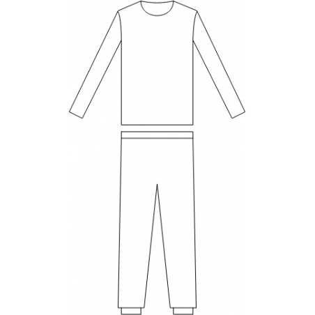 Dětské dvojdílné pyžamo dlouhé - vzorované