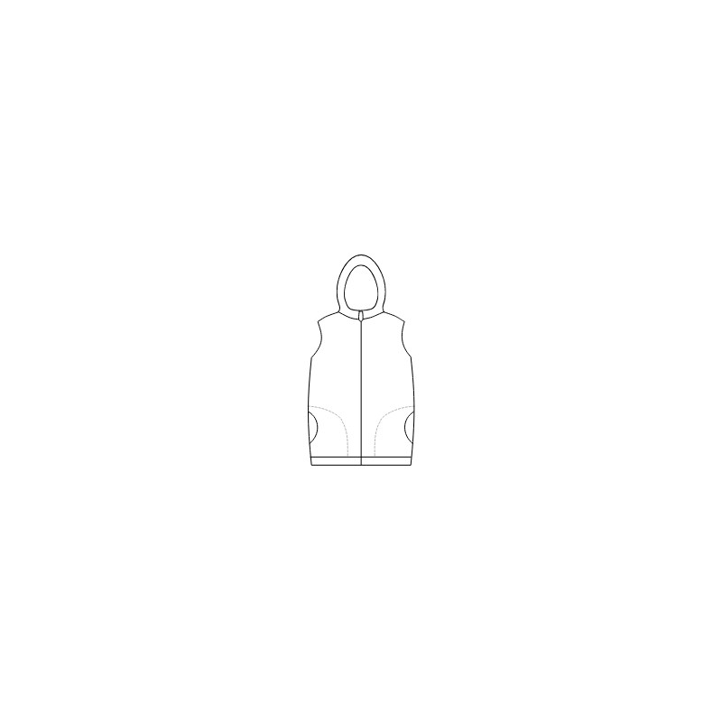 Dámská softshellová vesta s kapucí - jednobarevná