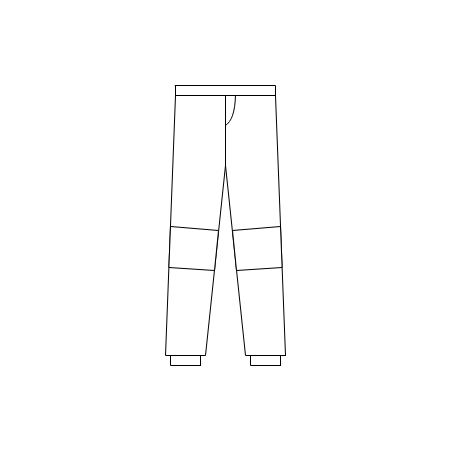Dětské softshellové kalhoty -bez kapes + tvarovaná kolena - jednobarevné