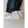 Dětské softshellové kalhoty s beránkem - ČERNÉ - (VÍCE VELIKOSTÍ)