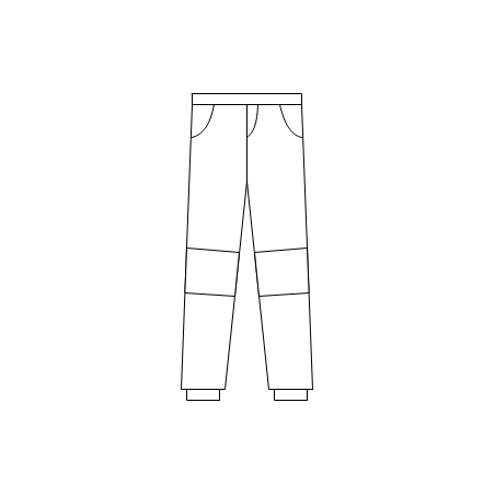 Dětské softshellové kalhoty - s kapsami + tvarovaná kolena - vzorovaná
