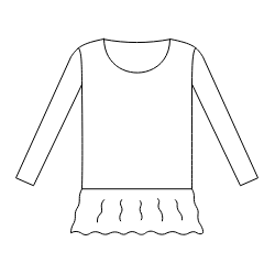 Dívčí vzorovaná tunika Amálka