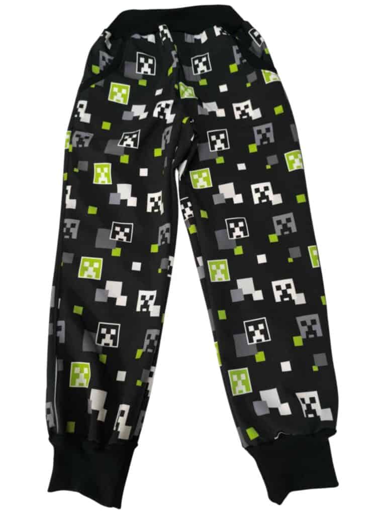 Softshellové kalhoty Minecraft, 4 druhy softshellu, na objednávku
