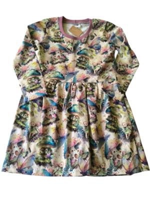 Dívčí šaty Houbičky – skladem vel. 104/110 a 128/134