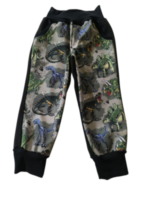 Softshellové kalhoty s fleecem dino - skladem vel. 92/98