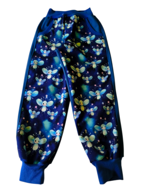 Softshellové kalhoty s fleecem broučci - skladem vel. 110/116