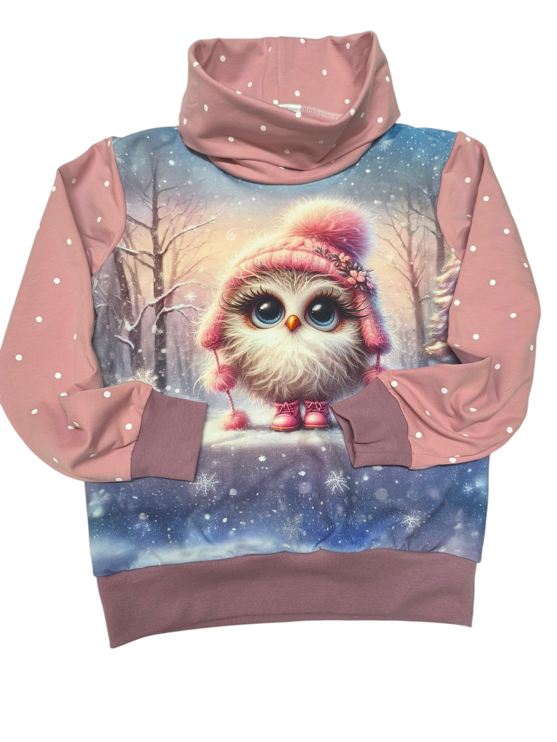 Dětská mikina sovička - skladem vel.122/128