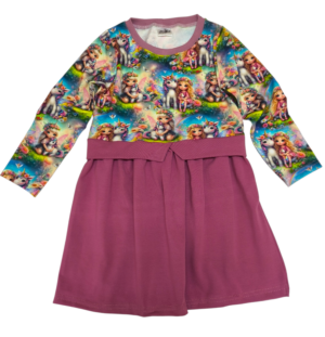 Dívčí šaty s jednorožci - skladem vel. 104/110